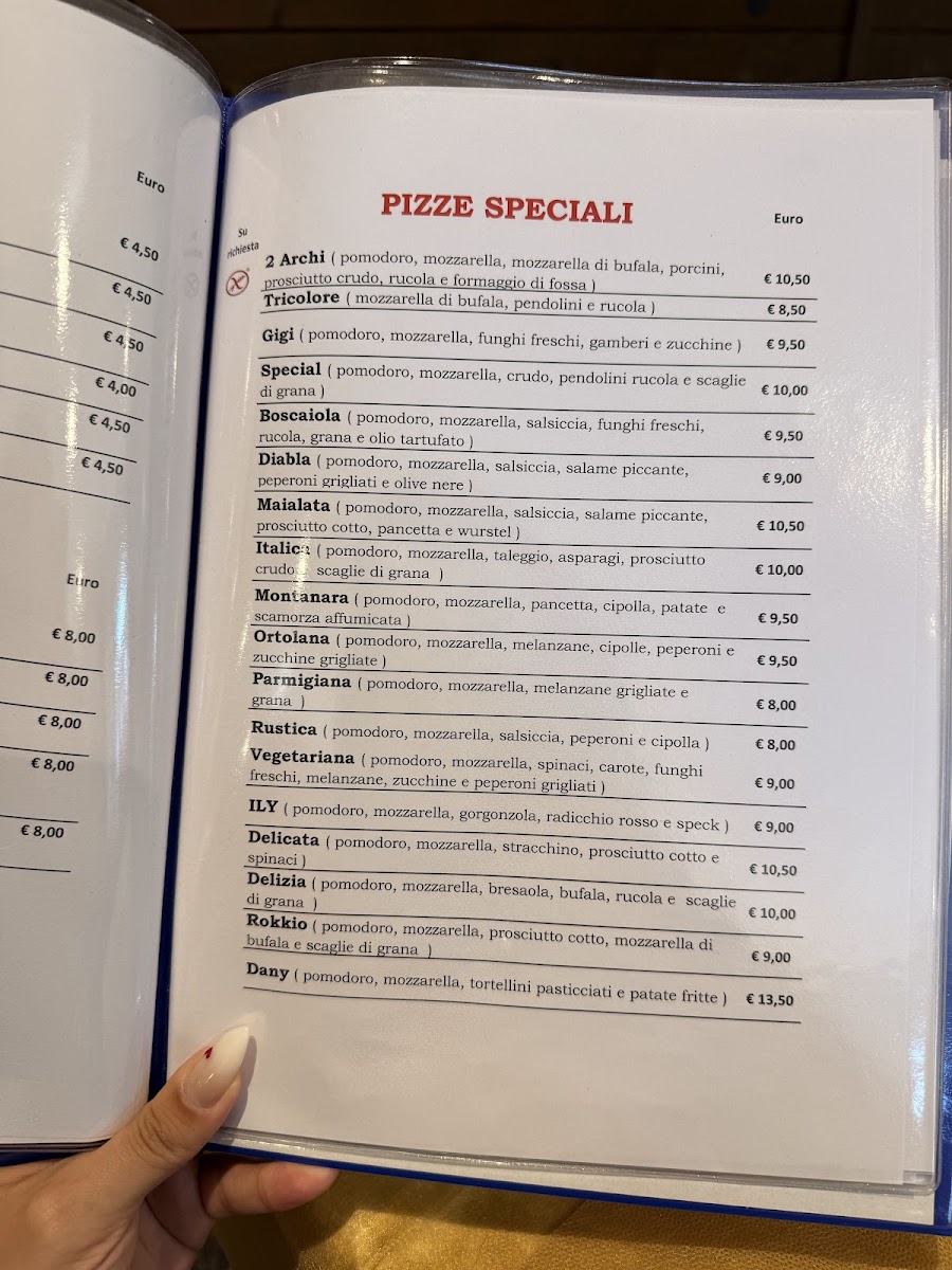 Menu Ristorante 2 Archi-1